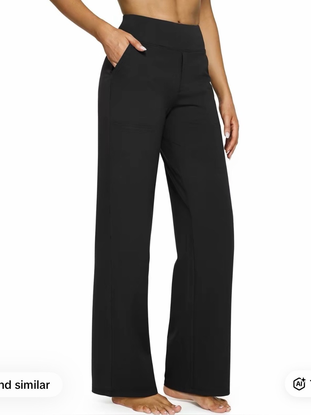NWT G4free high waisted wide leg pants